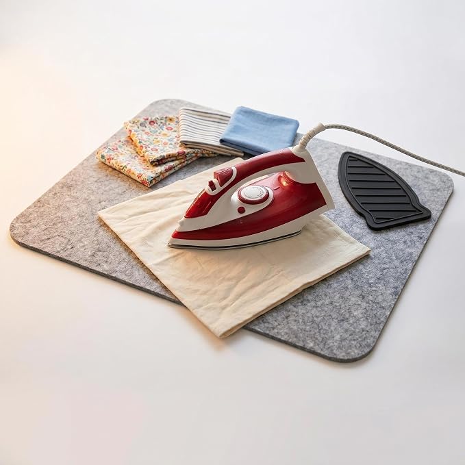 17.8"x 13.8" Wool Pressing Mat | 0.5 Inch Thick Ironing Board for Quilter, Sewing, Quilting Supplies