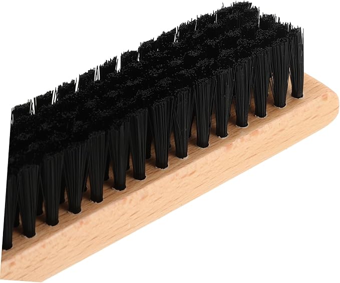 BESTYASH Bristle Cleaning Brush Wood Handle Versatile Garment and Shoe Scrubber for Clothes Bathroom Kitchen Tiles Hard Reach Corners Lightweight Design