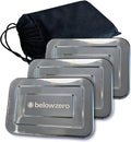 Below Zero Reusable Stainless Steel Ice Pack | Stainless Steel Reusable Ice Pack Keeps Food and Drinks Cold | Ideal for Lunch Bags, Coolers and Travel