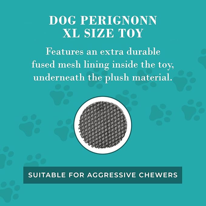 Haute Diggity Dog Pop The Bubbly Pawty Bundle, Plush Dog Toys for Small, Medium & Large Dogs, 3-Pack Durable Stuffed Champagne-Inspired Pet Toys with Interactive Squeaker, Machine-Washable & Safe