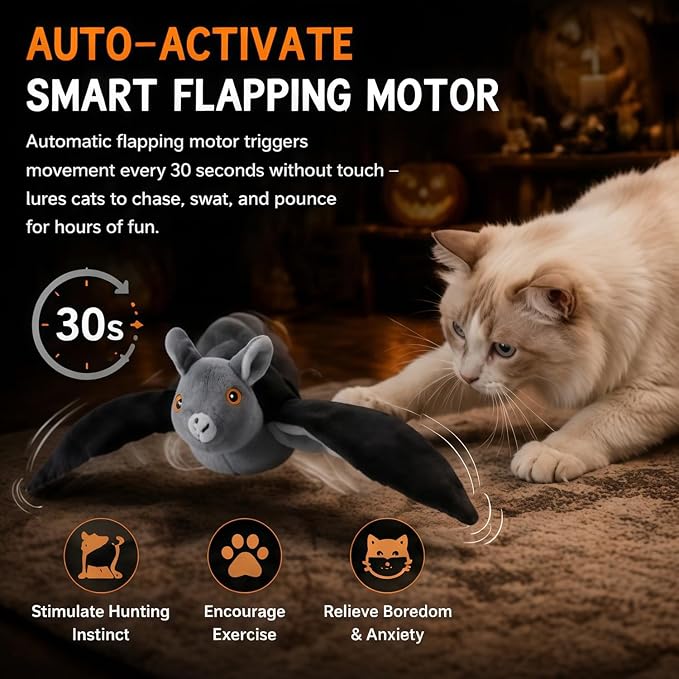 Flying Bat Dog Toy – Interactive Flap Wing Bat Toy for Dogs, Flying Bats Toy for Large Dogs, Dog Toy Flyings Bats，2