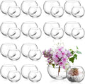 24 Pcs Fish Bowl Bubble Vase Bulk,2.36" h X 2.76" w and 3.15" h X 3.94" w