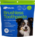Ark Naturals Brushless Toothpaste Dog Dental Chews - Small Breeds (18 ct) | Vet Formulated Dog Dental Chew with Toothpaste Center - Freshens Breath, Reduces Plaque & Tartar