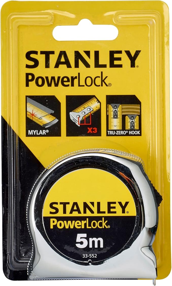 STANLEY 0-33-552 Powerlock Tape, 5m Metric Only
