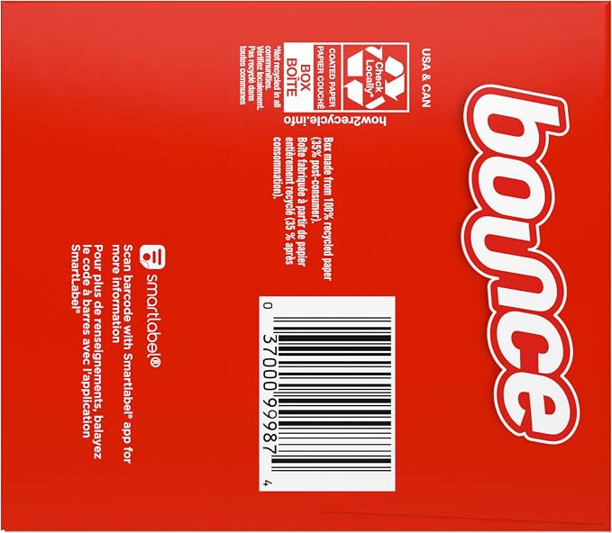 Bounce Fabric Softener Sheets, Fresh Linen Scent, 240 Count