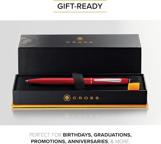 Cross Click Crimson Lacquer Ballpoint Pen in Gift Box (AT0622-119)
