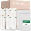 O2frepak 150ct 6pk Mixed Food Vacuum Sealer Bags Rolls BPA Free Sous Vide