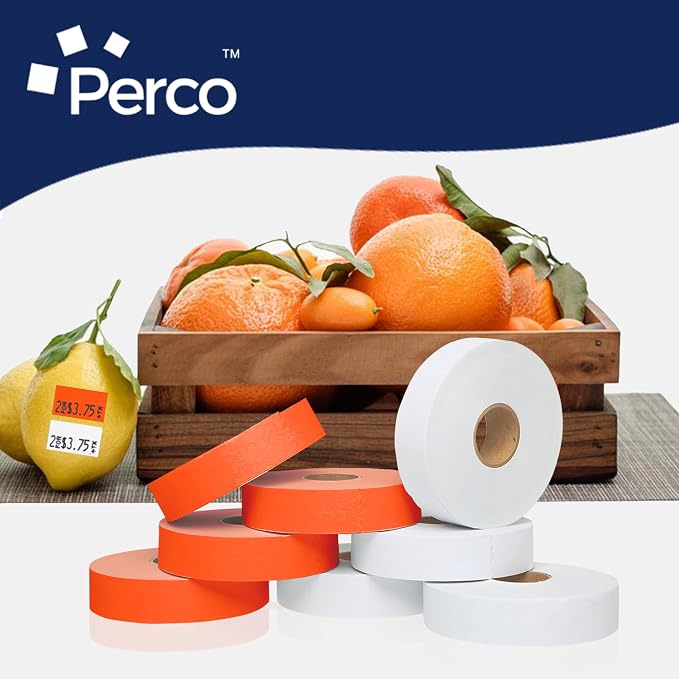 Pricing Labels for Monarch 1131 White and Fluorescent Red - 1 White & Red Sleeve - 40,000 Labels w/ 16 Rolls Value Combo Pack, 2 Sleeves - Made in USA