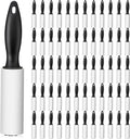 Zhehao 60 Pack Mini Lint Roller Bulk Small Lint Remover Travel Size Portable Brushes Sticky Roller for Clothes Pet Hair Furniture Couch Carpet Car Seats Bedding