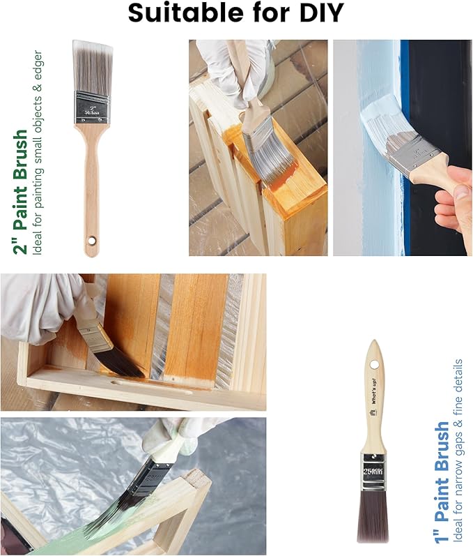 Voomey 28pcs Paint Roller Kit with Extension Pole, 9 Inch & 4 Inch Paint Roller Set, House Painting Supplies for Walls & Ceilings, Complete Painting Tool Kit for Home Interior & Exterior