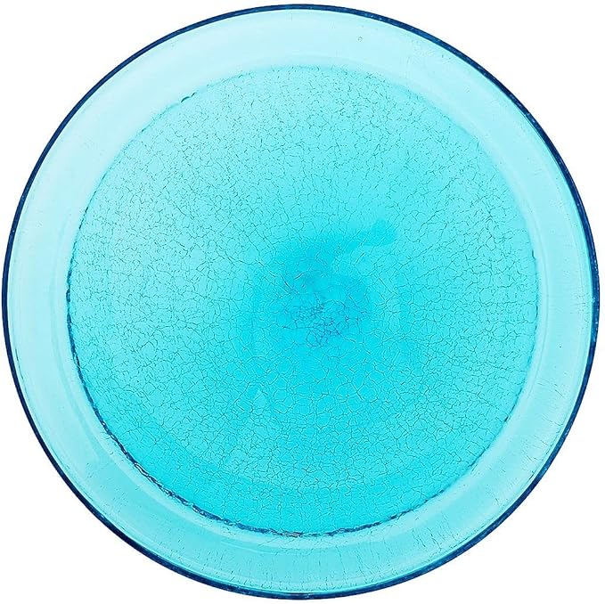 Achla Designs Crackle Glass Bowl, 12-in, Teal