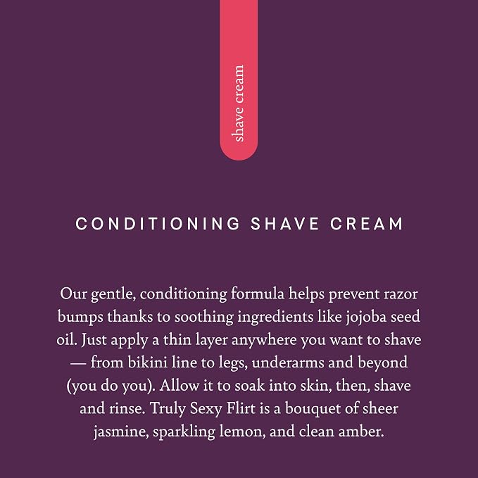 Pure Romance Coochy Cream, Conditioning Scented Shave Cream, Shaving Cream for Women to Experience their Smoothest Bikini Area, Legs, and Underarms, Dirty French