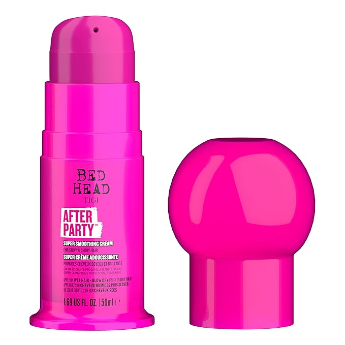 Bed Head by TIGI After Party Super Smoothing Cream – Anti Frizz Hair Styling Product, Humidity Protection for Frizzy or Dull Hair, Travel Size 1.69 fl oz
