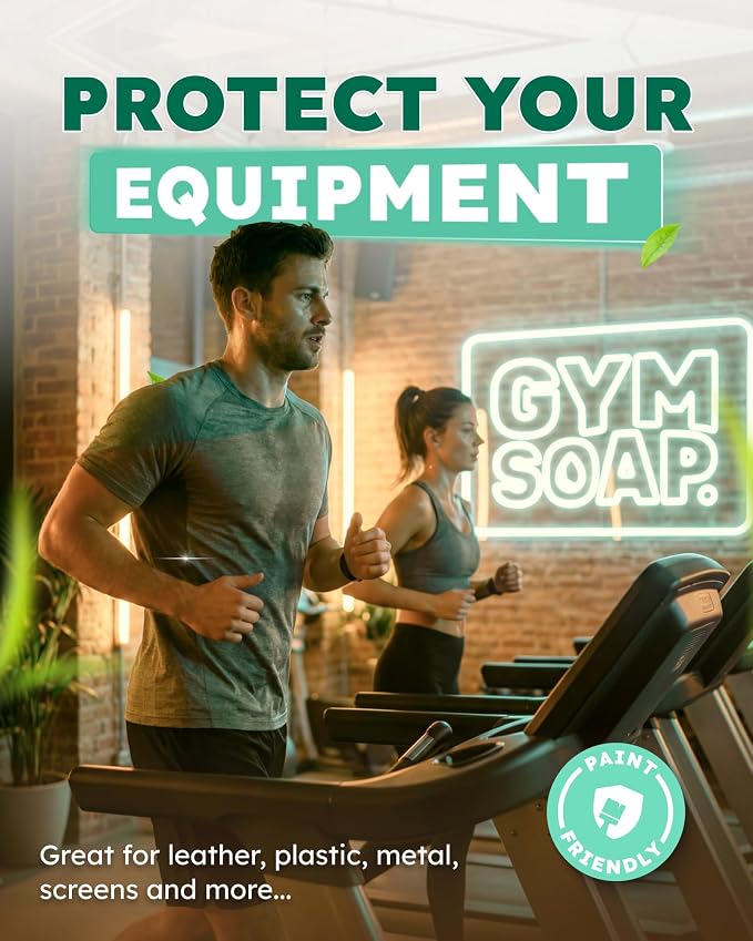 Gym & Yoga Mat Cleaner Wipes, Plant Based - 500 Gym Equipment Wipes to Clean Exercise Equipment, Treadmill, Peloton Bikes - Gym Supplies, Yoga Supplier, Cleaning Wipes for Home & Gym - Spa Fresh Scent