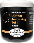 The Original Leather Recoloring Balm by Furniture Clinic - Black Leather Dye for Furniture, Couches & Car Seats - Restore Scratched, Faded, & Damaged Surfaces