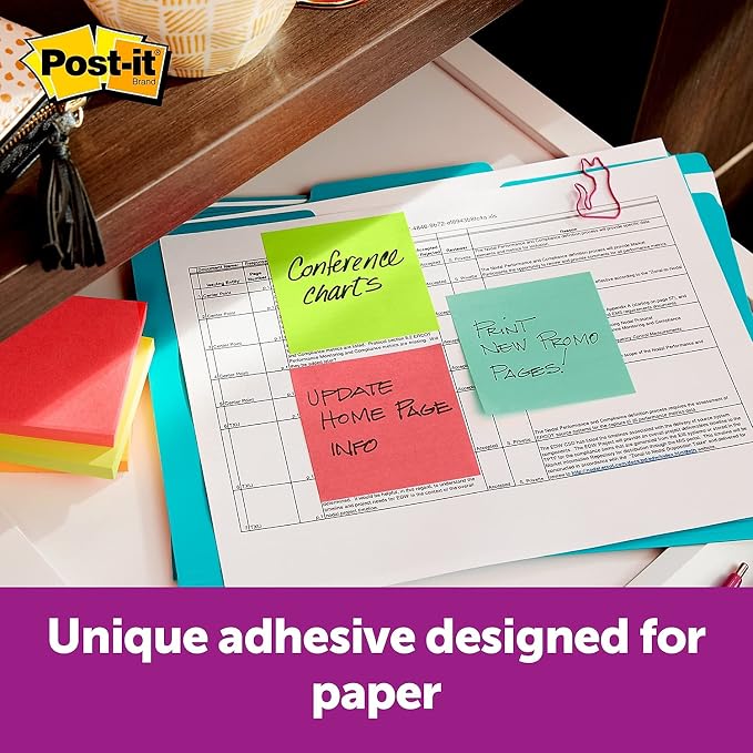 Post-it R33014YWM Original Pop-up Notes Value Pack, 3 x 3, Canary Yellow/Cape Town, 100-Sheet