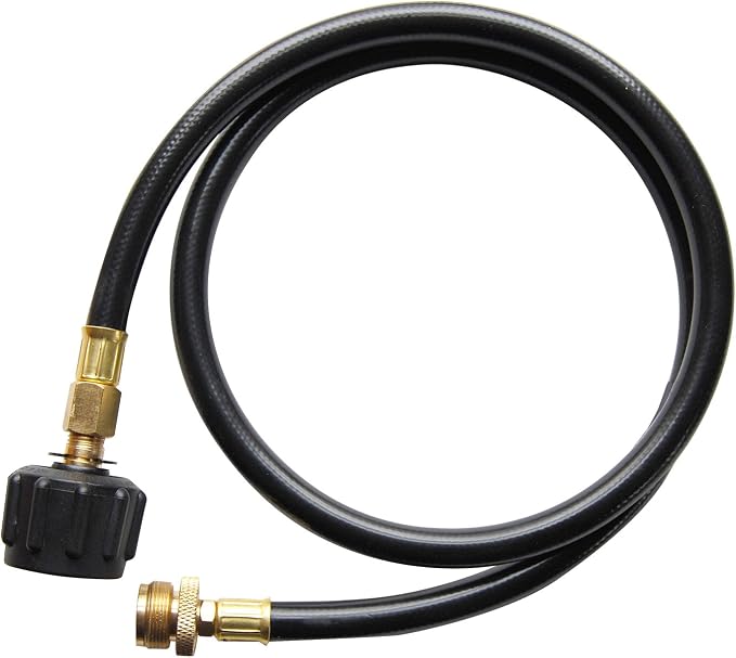 Cuisinart QG-012B LP Adapter Hose, 4 feet, Black & CGC-19 VersaStand Grill Tote Cover Measures 21 x 19 x 10 inches