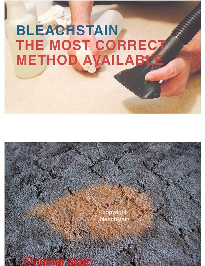 BLEACHSTAIN® Homeowner’s Carpet Spot Dye Kit™ | Restores Carpet Color | Repair Discoloration from Bleach Stains, Acne medications, or Chemical Marks and Spots