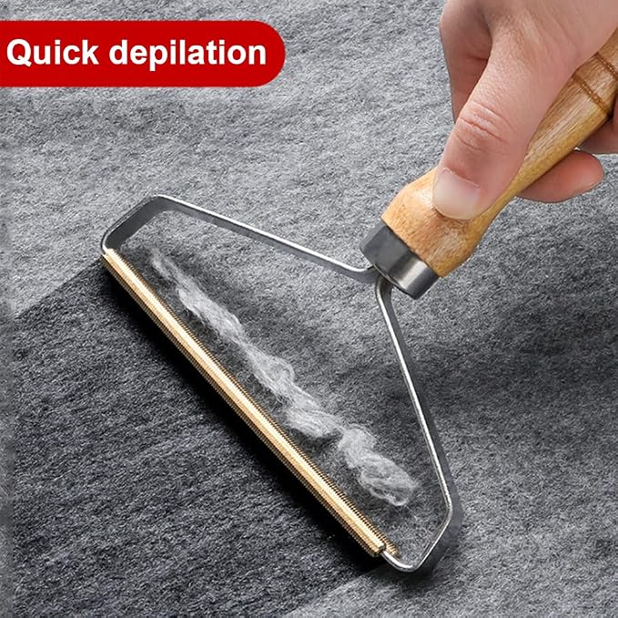 SagaSave 2 Pcs Portable Lint Remover with Comfortable Handle, Reusable Remove Brush Tool for Clothes, Carpet, Couch, Blanket, Easy to Use