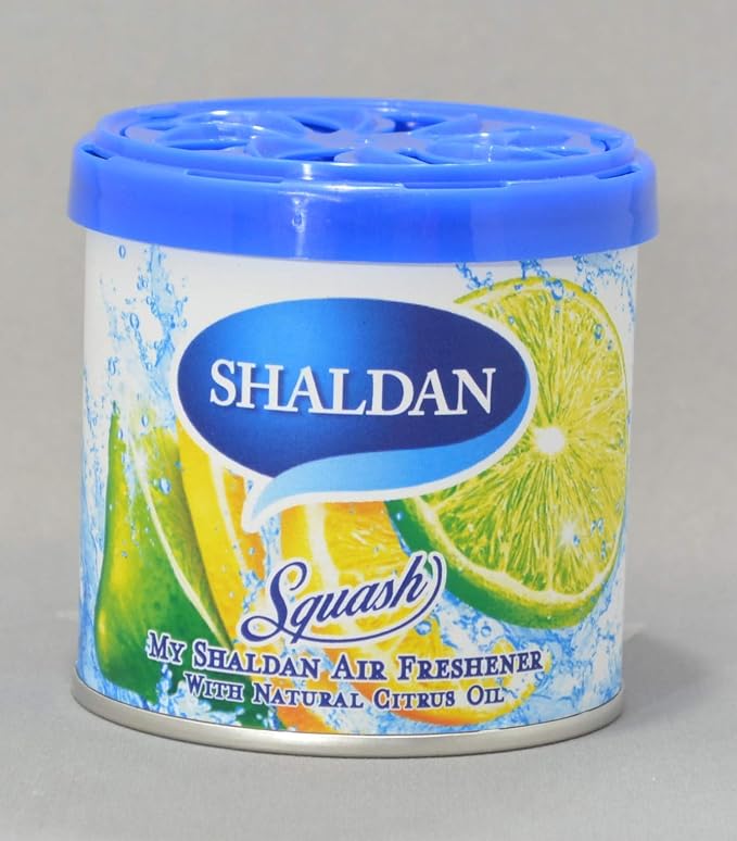 Pack of 12 My Shaldan Japanese Car Cup-Holder Natural Air Freshener Cans (Squash Scented)