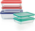 Pyrex Simply Store (5-Pack) Large Glass Food Storage Containers Set, (3, 6 & 11 Cup) Meal Prep Containers With Plastic BPA-Free Lids, Dishwasher & Microwave Safe | Meal Prep | Meal Containers | Nonporous Material | Resists Stains Or Odors | Stackable D...