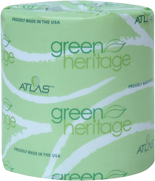 Toilet Paper, 4 x 3 Sheets, 2Ply, 400 Per Roll (Case of 96 Rolls) Eco-Friendly