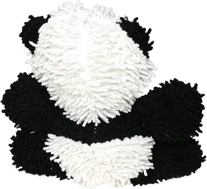 MIGHTY® 2 Pack Microfiber Medium Panda Dog Toys | Ultra Durable Plush Toy with Multiple Layers & Reinforced Seams , Washable and Floats , Mighty® Construction