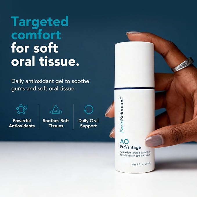PerioSciences AO ProVantage Dental Gel with Antioxidants – Oral Gum Gel – Oral Care to Maintain Gum Health, 1 fl. Oz / 30ml