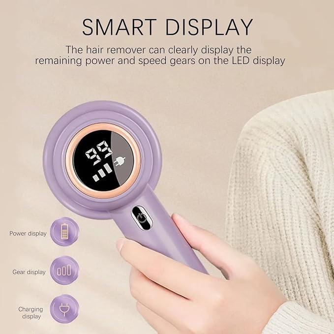 Lint Remover Lint Remove for Clothing Electric Sweater Fabric Balls Shaver Pellet Fluff Fuzz Remover Rechargerable Plush Remover Fabric Shaver (Color : Purple Three Head)