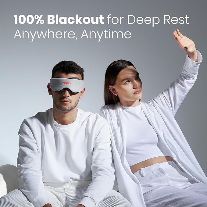 Manta Sleep Dream Duo Bundle - Manta Sleep Mask + Manta Slim Sleep Mask - 100% Total Blackout, Fully Adjustable, Zero Eye Pressure Eye Mask for Sleeping, Deep Rest, Travel, Napping