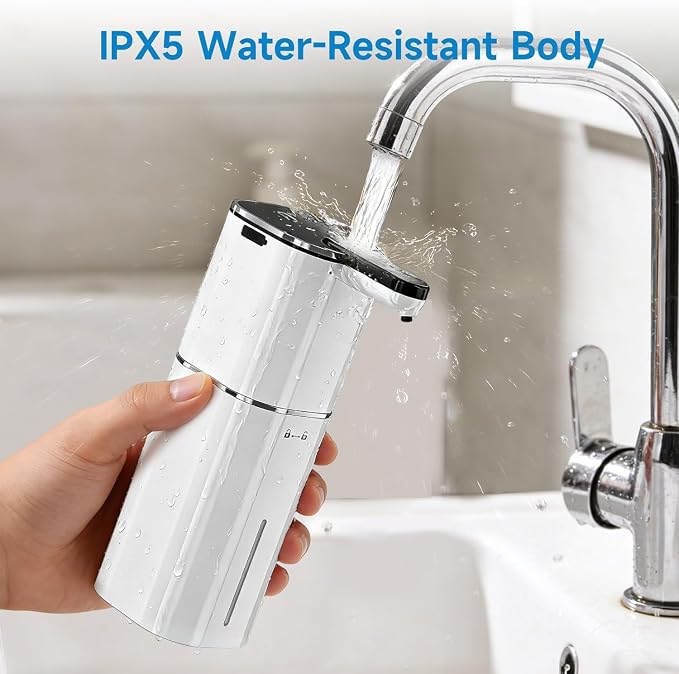 Automatic Liquid Soap Dispenser Touchless, Hands Free for Bathroom Kitchen | 90 Days Standby,520ml Large Capacity,8 Adjustable Levels,Type-C Supports Fast Charging,Hang On The Wall With A Bracket