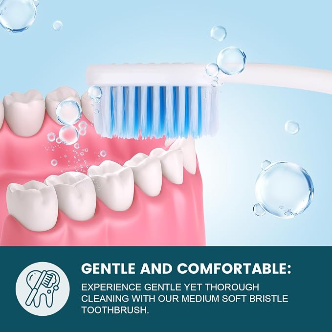Navona 200 PCS Disposable Toothbrush with Toothpaste Bulk, Travel Toothpaste, Bulk Toothpastes, Individually Wrapped Bulk Toothbrush, Ergonomics Handle,Medium Soft Bristle, Perfect for Travel, Hotel