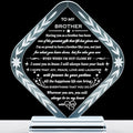 Gifts for Brother Meaningful Brother Birthday Gifts from Sister Brother Laser Engraved Crystal Keepsake for Best Fathers Day Christmas Graduation Gift for Brother Adult