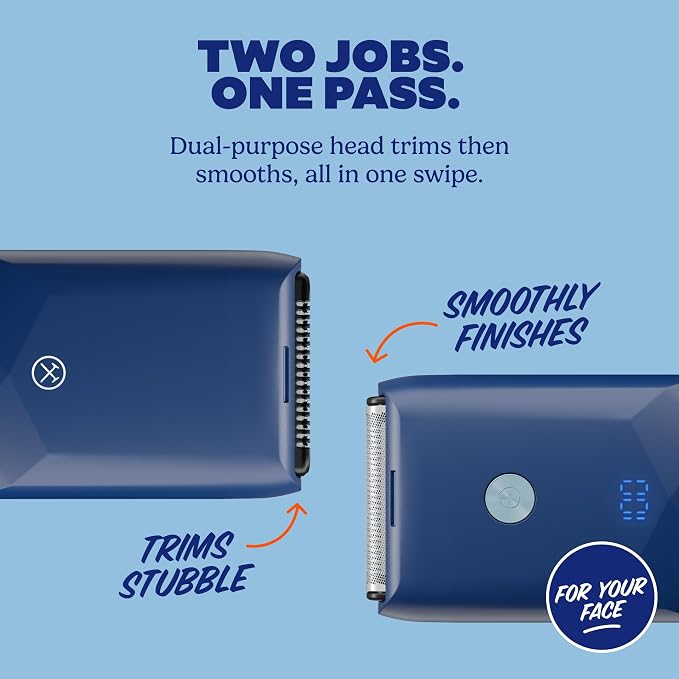 Dollar Shave Club | for Your Face Foil Shaver | Dual-Purpose Head, Shower Safe, Easy to Clean | Electric Foil Shaver for Men, Beard and Face Foil Shaver, Electric Razor