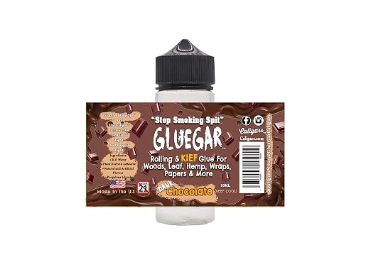 GlueGar- 4oz - 1 Gallon - Roller Size Bottles (Natural Rolling Glue, Cigar Glue, Paper Glue, Wrap Glue) (Chocolate, 4 oz)