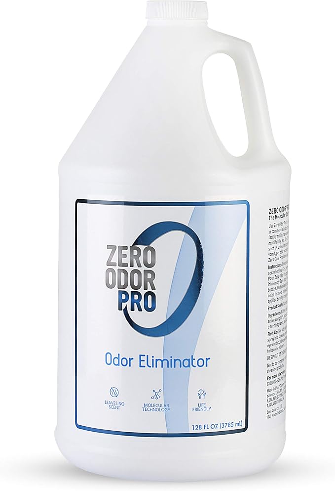 Zero Odor Pro Commercial Strength Odor Eliminator, Room Deodorizer and Air Freshener, Refill, 128 oz