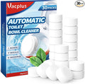Vacplus Toilet Bowl Cleaner Tablets 30 PACK New Packaging, Automatic Toilet Bowl Cleaners with Bleach for Deodorizing and Descaling, Bathroom Cleaner