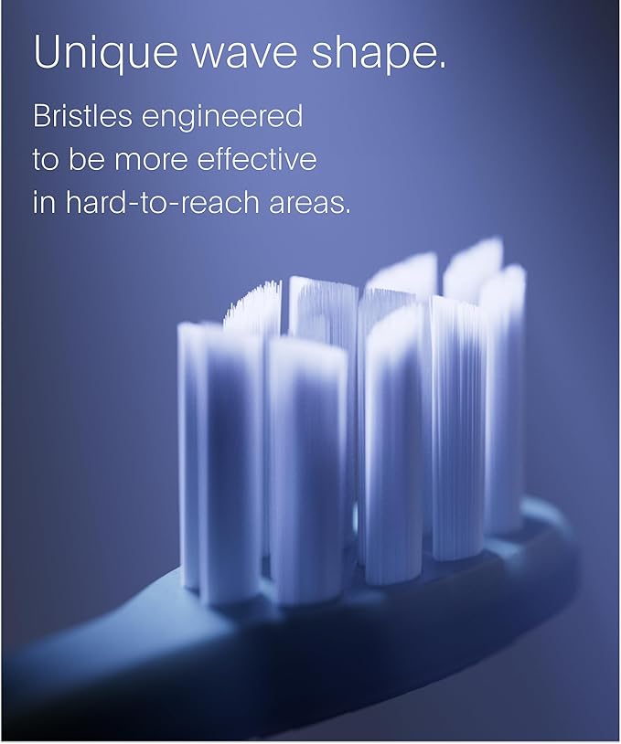 SURI Recyclable Plant-Based, Electric Toothbrush Heads - Long Lasting Replacement Heads | Compatible Only Sonic Electric Toothbrush - Winter Fern, Pack of 3