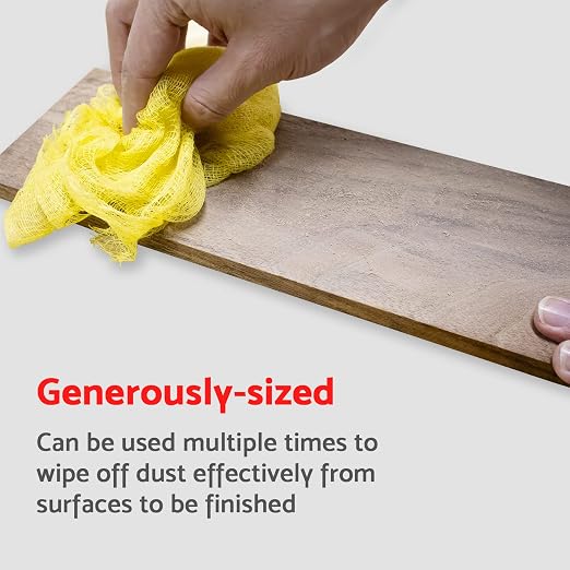 S&F STEAD & FAST Tack Cloth Bulk Case 150-pc, Yellow - for Woodworking, Automotive Painting, Removing Dust - Wax and Silicone Free, Anti Static Tack Rag for The Professional