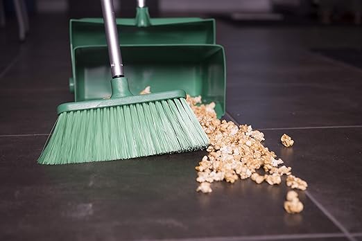 Remco Lobby Dust Pan and Broom Set,Green 62502-1 Each