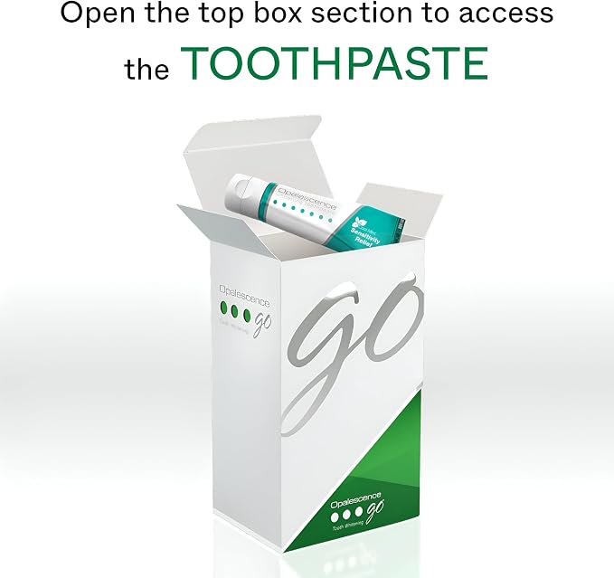 Opalescence GO 15 Teeth Whitening Trays Bundle 15% Hydrogen Peroxide 6288-T | Gel Prefilled Trays - Includes Sensitive Toothpaste Travel Size 1 Oz & 2Chill Toothbrush. Mint - by Ultradent (7 Treatments)