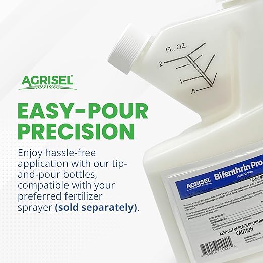 Agrisel Bifenthrin Pro 7.9, Insect Control, Safe for Plants & Crops, Insecticide, Effective Against 125+ Insects, 16 Ounces