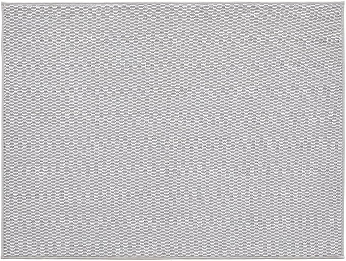 TYUU Large Bathroom Rugs Non Slip Washable Bath Rugs Super Absorbent Bathroom Rug Thin Quick Dry Low Pile Bath Mats, Light Grey 36"x48"