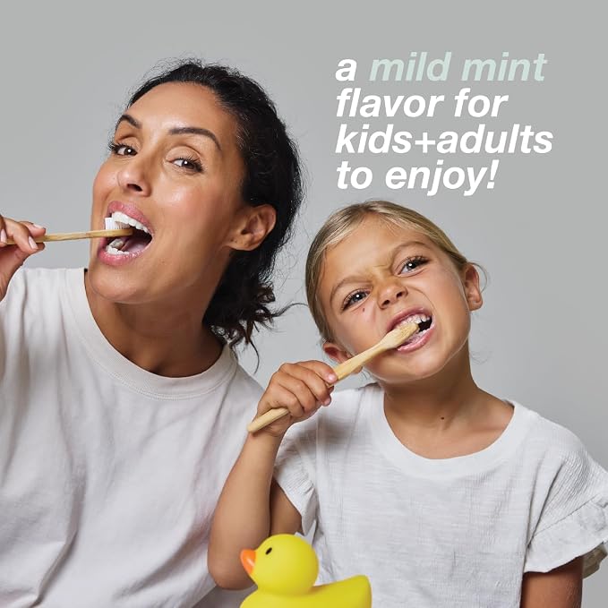 Davids Nano Hydroxyapatite Toothpaste Flouride Free Mild Peppermint 4oz | Fluoride Free | Remineralizing | Enamel Health | Antiplaque | SLS Free | Made in USA | Recyclable Metal Tube | EWG Verified