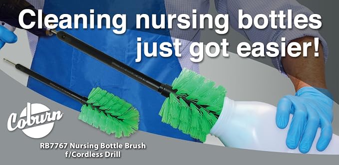 Heavy Duty Milk Bottle Brush for Drills- USA
