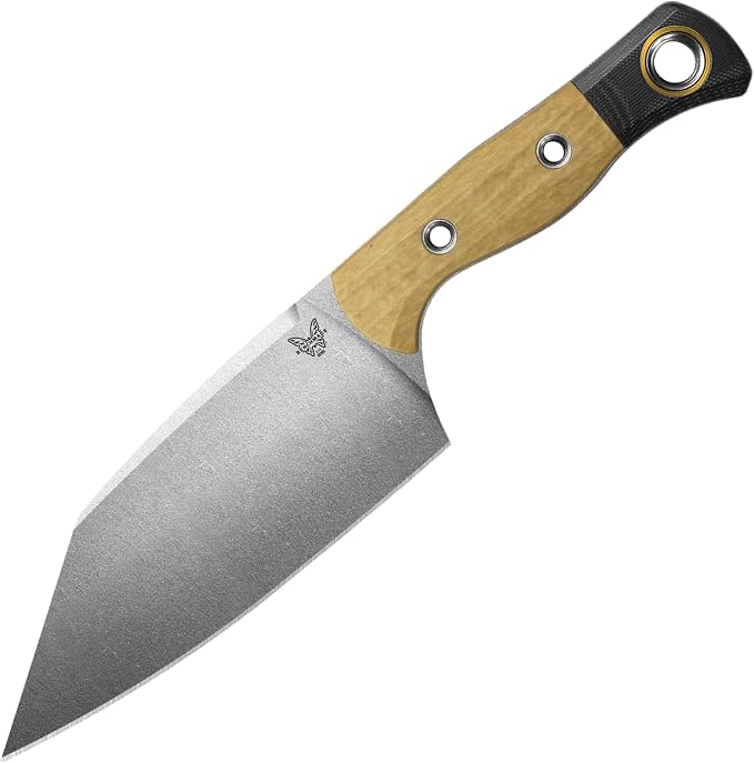 Benchmade Station Knife Kitchen Knife, CPM-154 Steel Blade (4010-02) | Maple Vally and Black Richlite / G10 handle, Clip-Point blade
