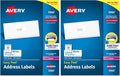 Avery Easy Peel Printable Address Labels with Sure Feed,1" x 2-5/8" Customizable Stickers,White,7,500 Blank Mailing Labels,Great for Mailing,Shipping,and More (5960),(Pack of 2)