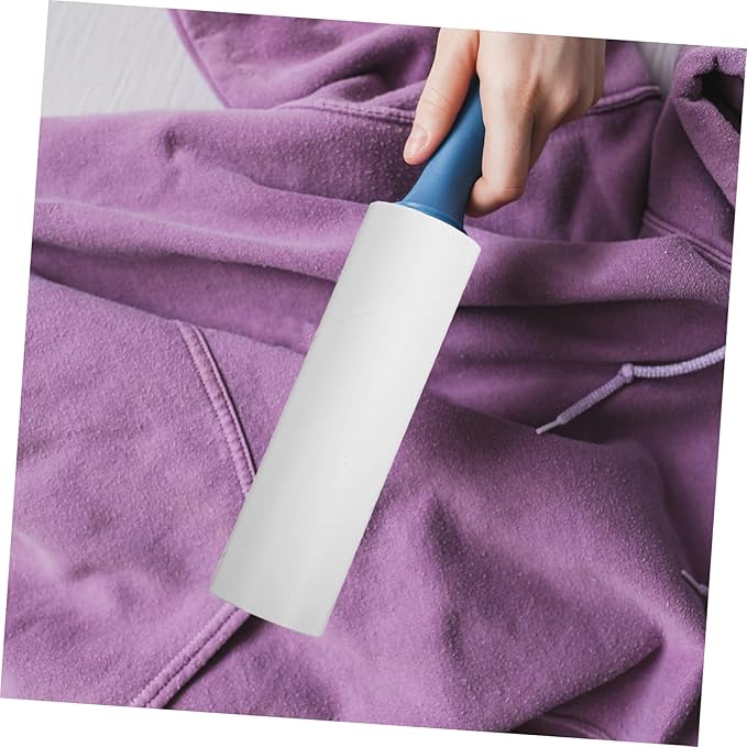 10rolls Wide Surface Roller Lint Roller Refills Extra Sticky for Upholstery Pet Hair Remover Hair Stick Replacement Parts White