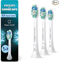 Philips Sonicare C2 Plaque Control - Genuine Replacement Electric Toothbrush Heads, White, 3 Pack, HX9023/65