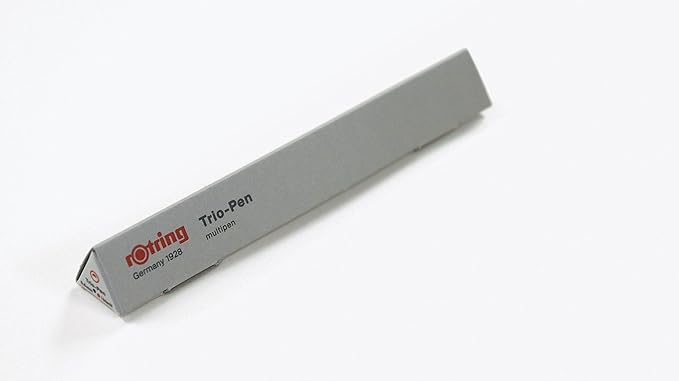 rOtring Multi-Function Pen, Four-In-One, 0.5mm Mechanical Pencil with Black/Red/Blue Ballpoint Pen in Triangle Package (502-700F)